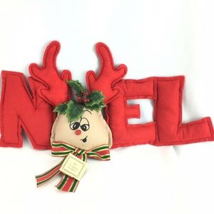 Rudolph Christmas Puffy Felt Wall Hanging Decor